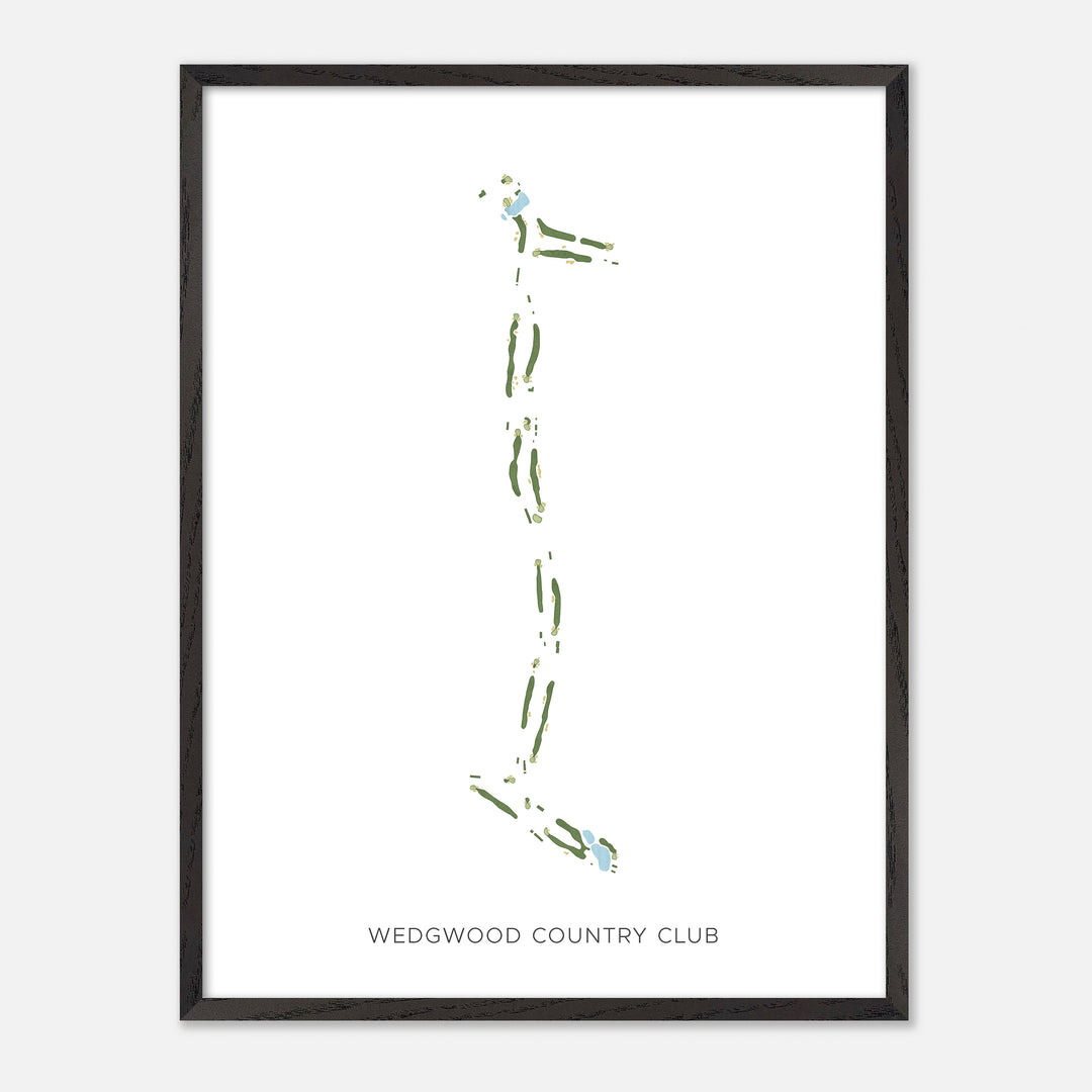 Print of Wedgwood Country Club Modern Map