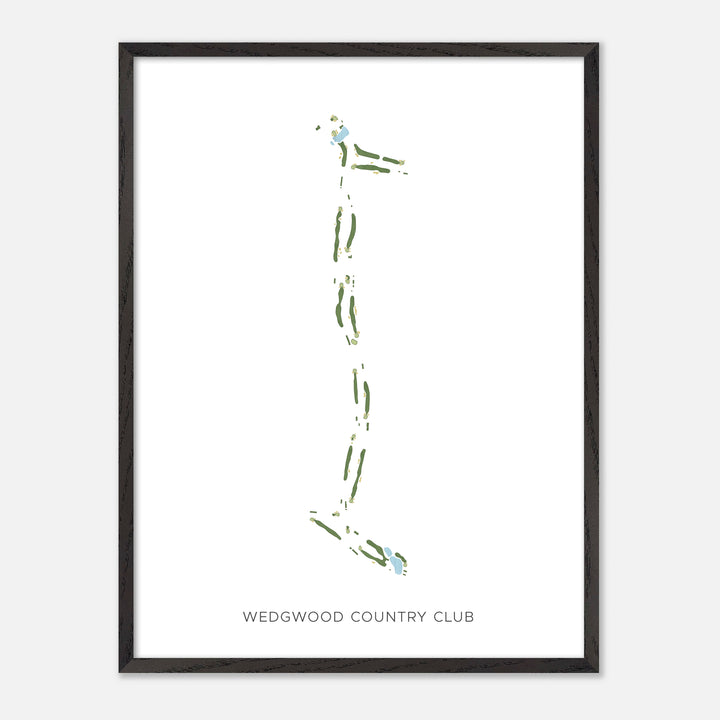 Print of Wedgwood Country Club Modern Map