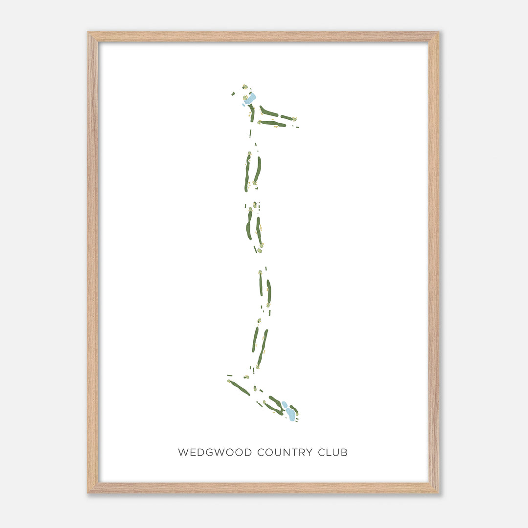 Print of Wedgwood Country Club Modern Map