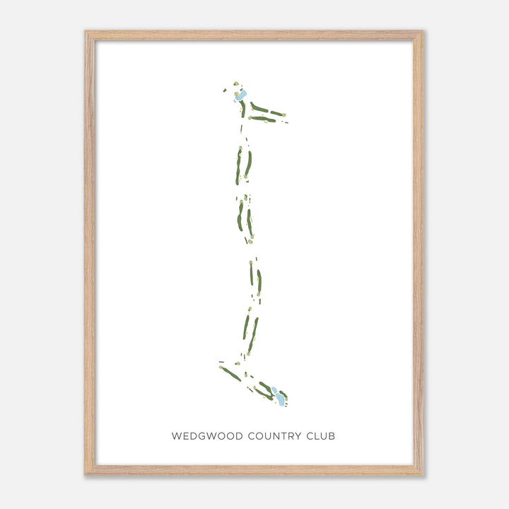 Print of Wedgwood Country Club Modern Map
