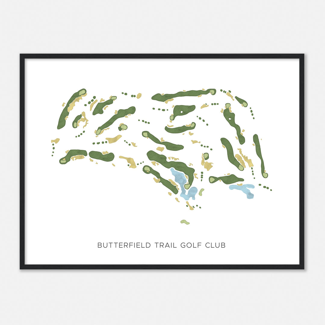 Print of Butterfield Trail Golf Club Modern Map
