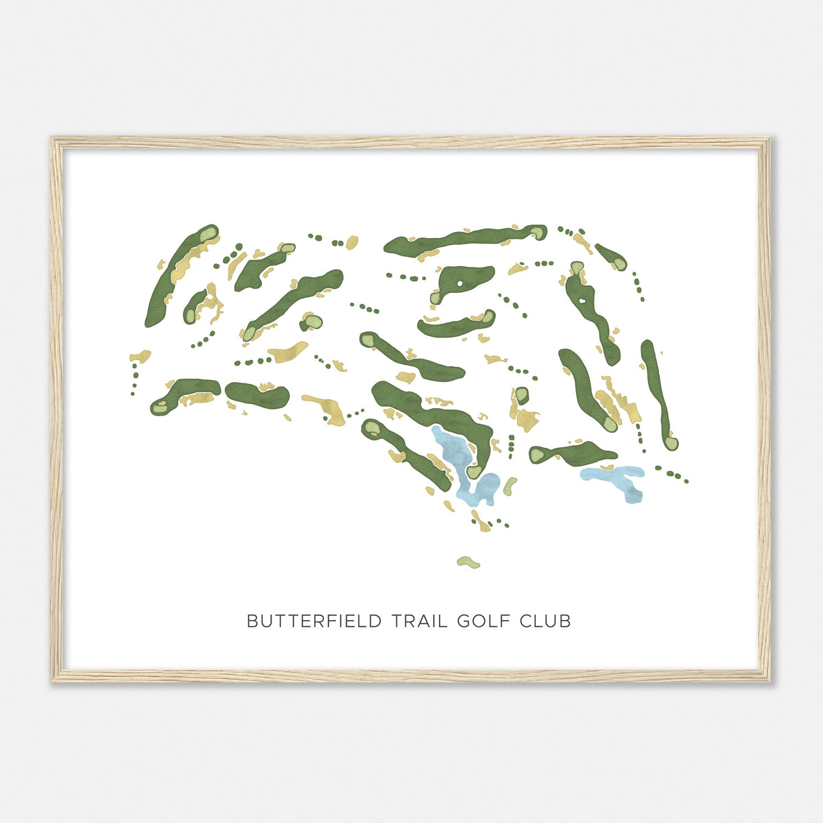 Print of Butterfield Trail Golf Club Modern Map