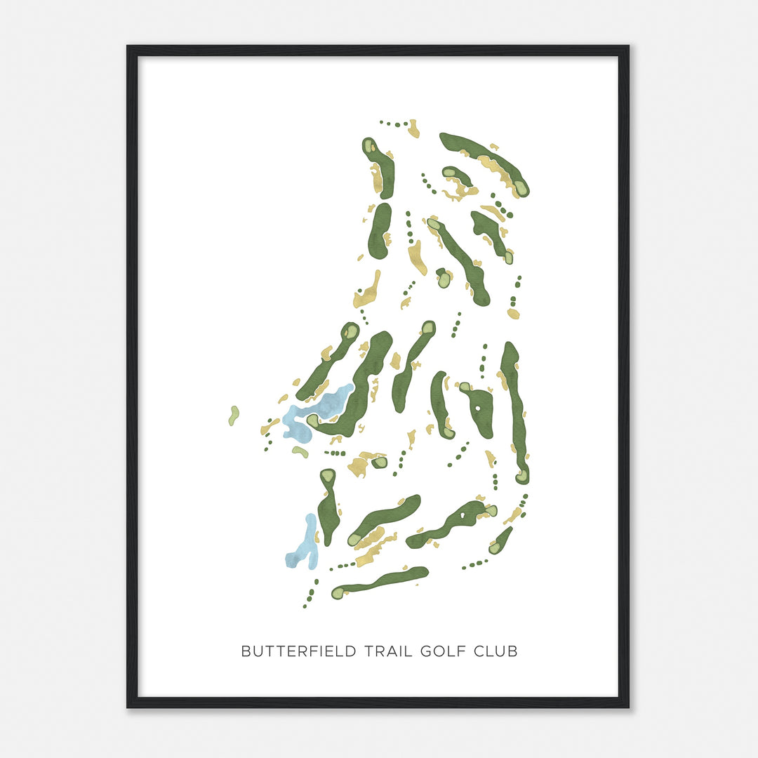 Print of Butterfield Trail Golf Club Modern Map