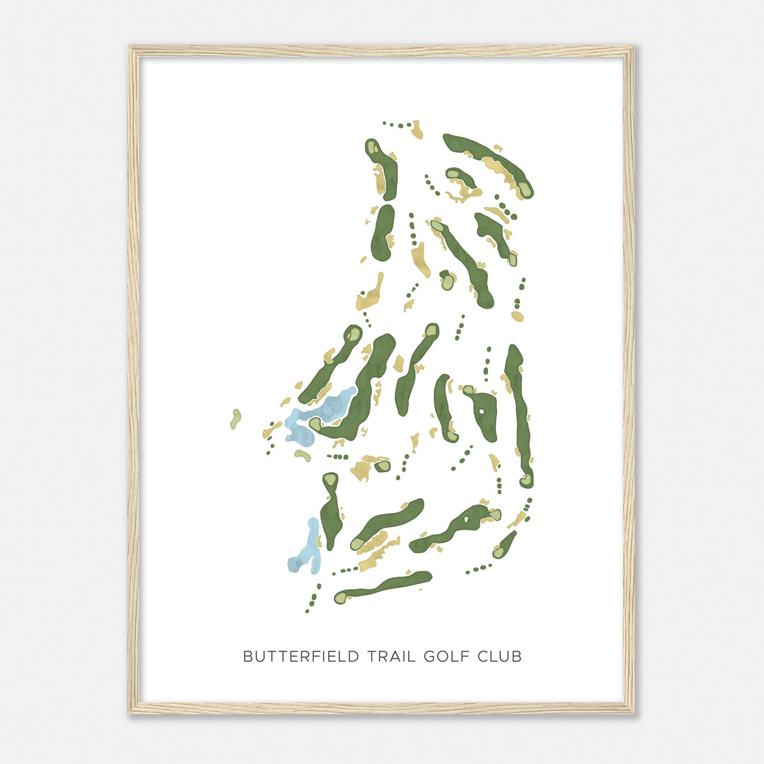 Print of Butterfield Trail Golf Club Modern Map