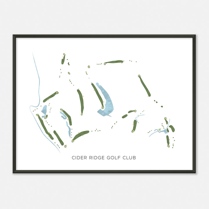Print of Cider Ridge Golf Club Modern Map