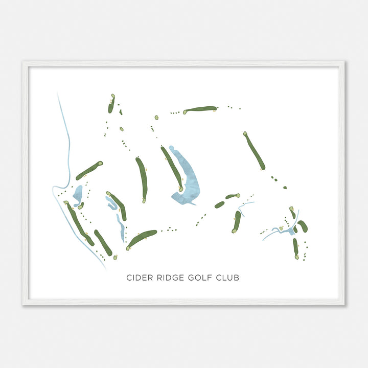 Print of Cider Ridge Golf Club Modern Map