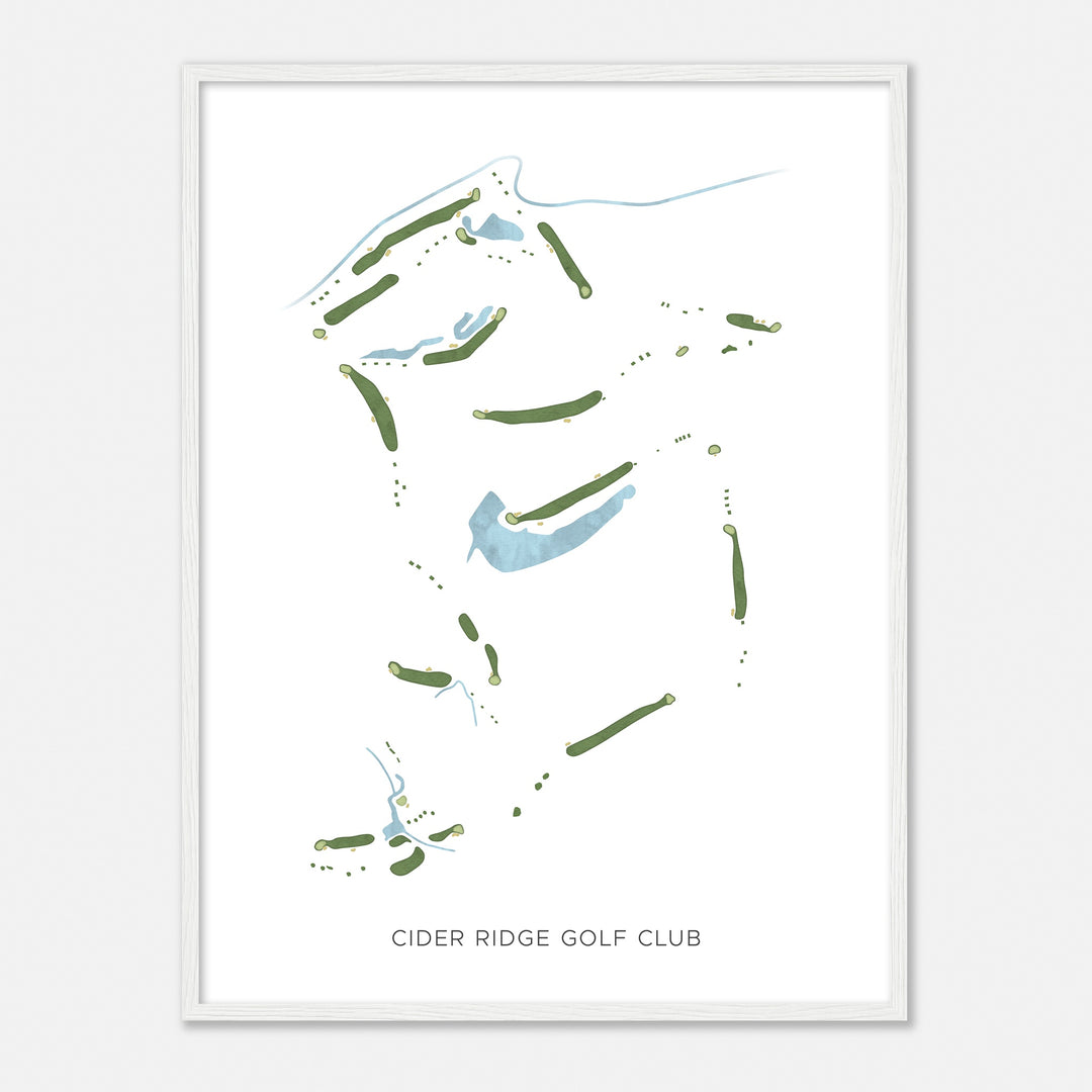 Print of Cider Ridge Golf Club Modern Map
