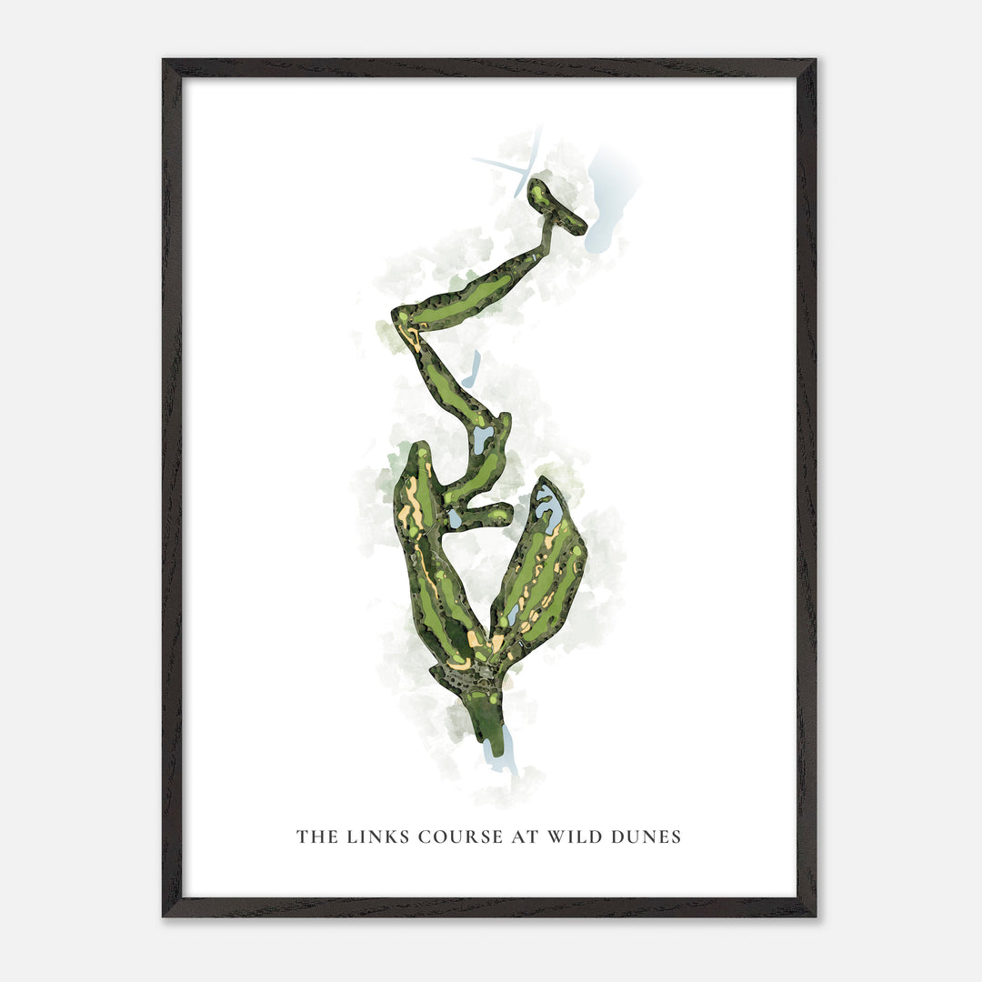 Print of The Links Course At Wild Dunes Classic Map