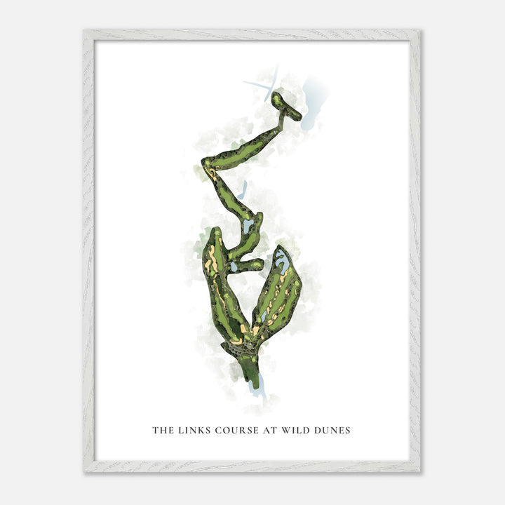 Print of The Links Course At Wild Dunes Classic Map