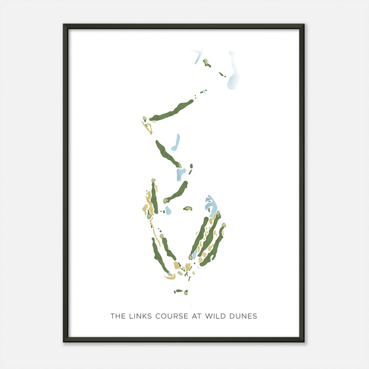 Print of The Links Course At Wild Dunes Modern Map