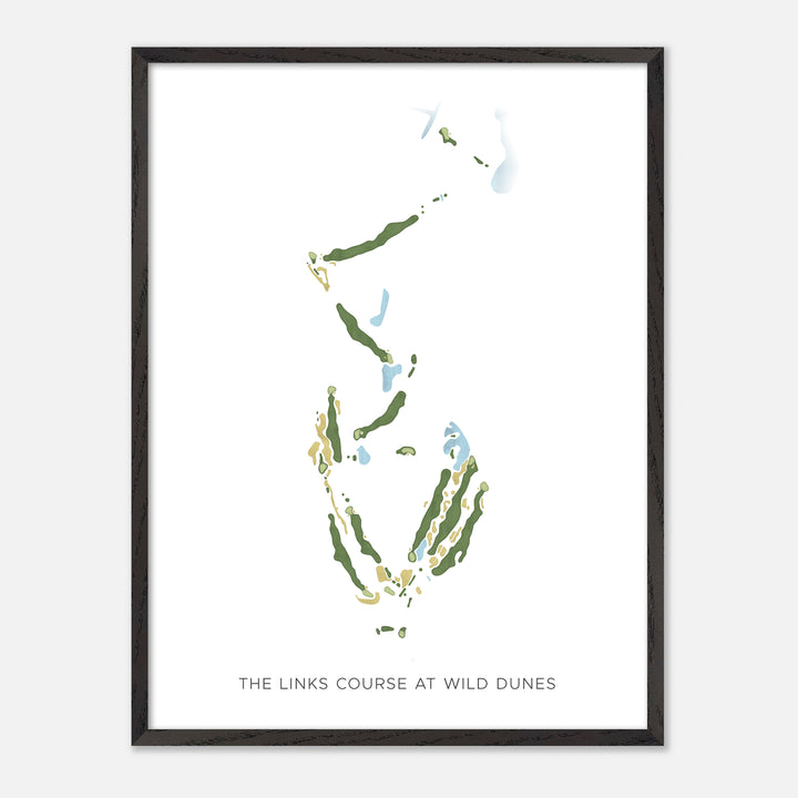 Print of The Links Course At Wild Dunes Modern Map