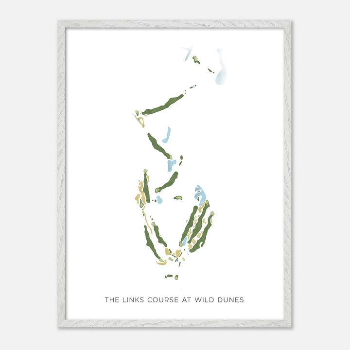Print of The Links Course At Wild Dunes Modern Map