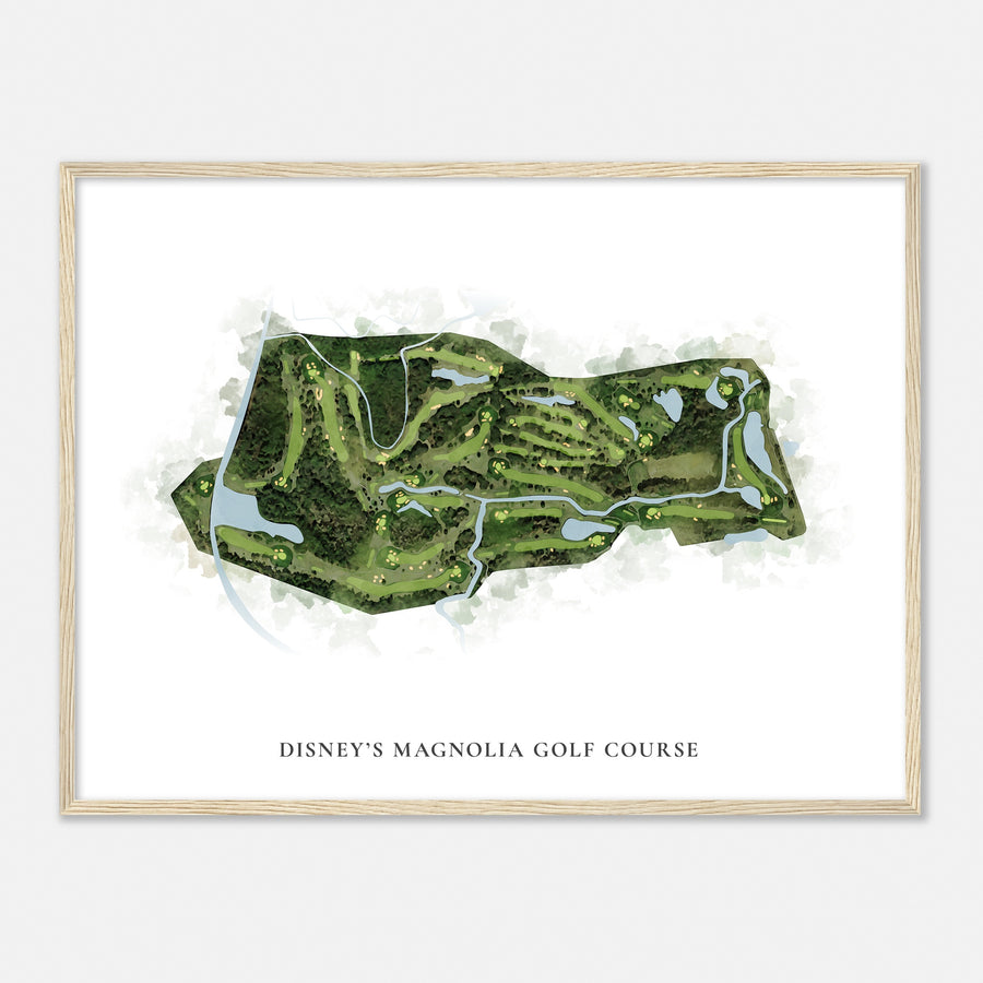 Print of Disney'S Magnolia Golf Course Classic Map