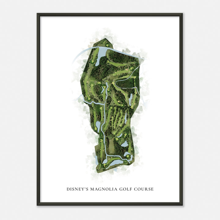 Print of Disney'S Magnolia Golf Course Classic Map