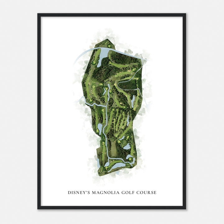 Print of Disney'S Magnolia Golf Course Classic Map