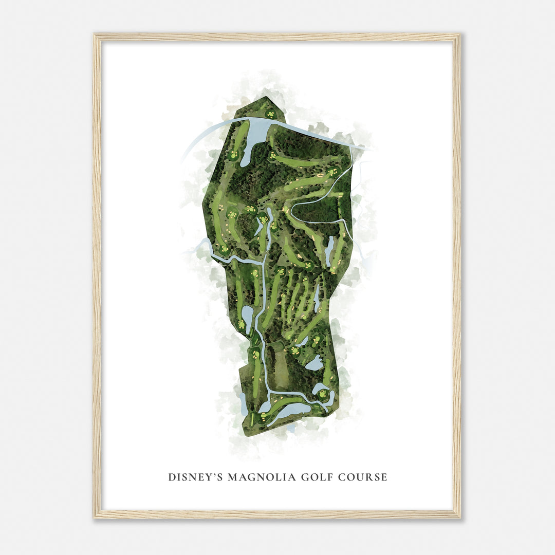 Print of Disney'S Magnolia Golf Course Classic Map