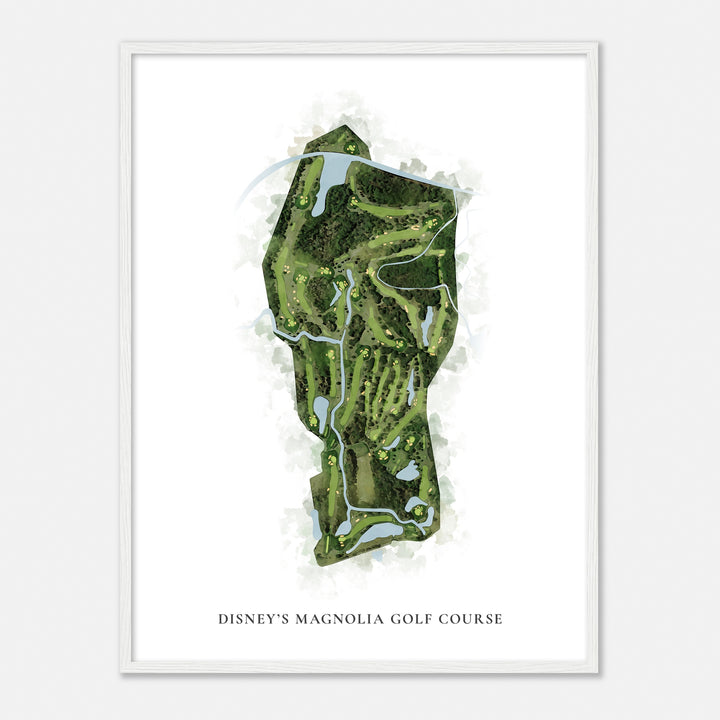 Print of Disney'S Magnolia Golf Course Classic Map