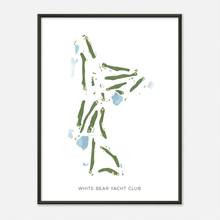 Print of White Bear Yacht Club Modern Map