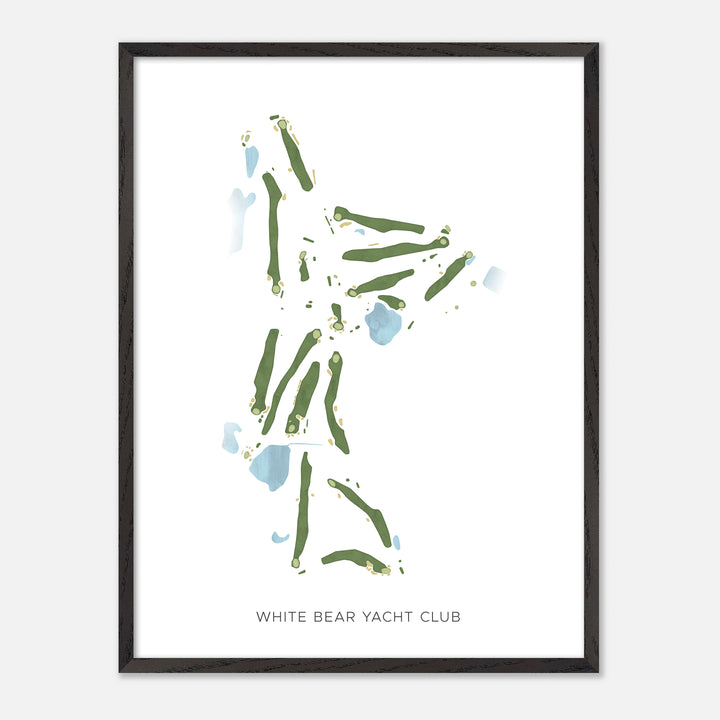 Print of White Bear Yacht Club Modern Map