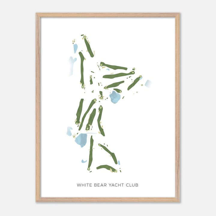 Print of White Bear Yacht Club Modern Map