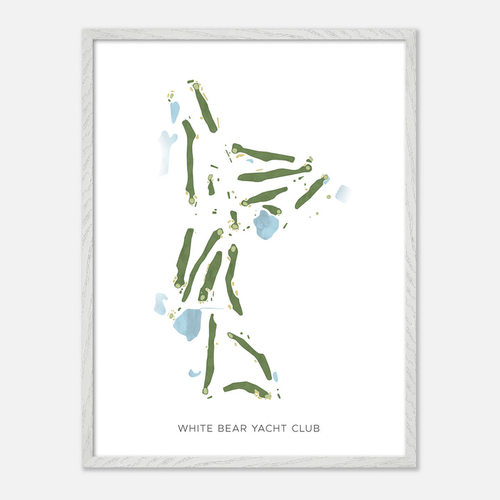Print of White Bear Yacht Club Modern Map