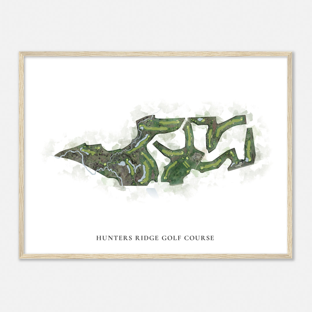 Print of Hunters Ridge Golf Course Classic Map