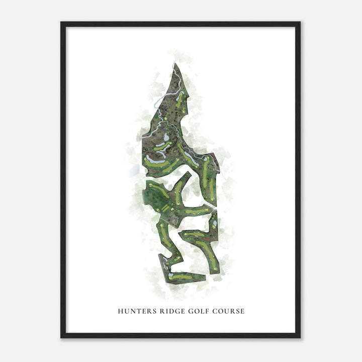 Print of Hunters Ridge Golf Course Classic Map