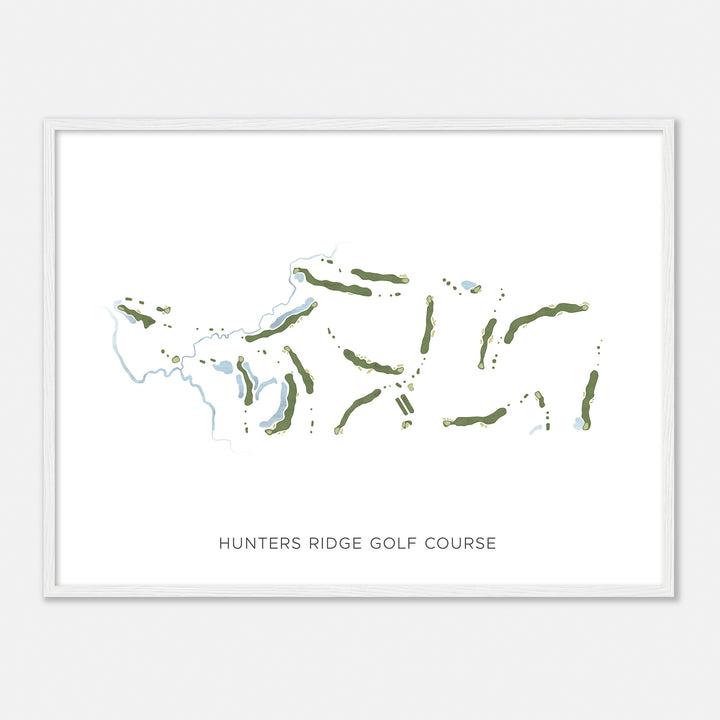Print of Hunters Ridge Golf Course Modern Map