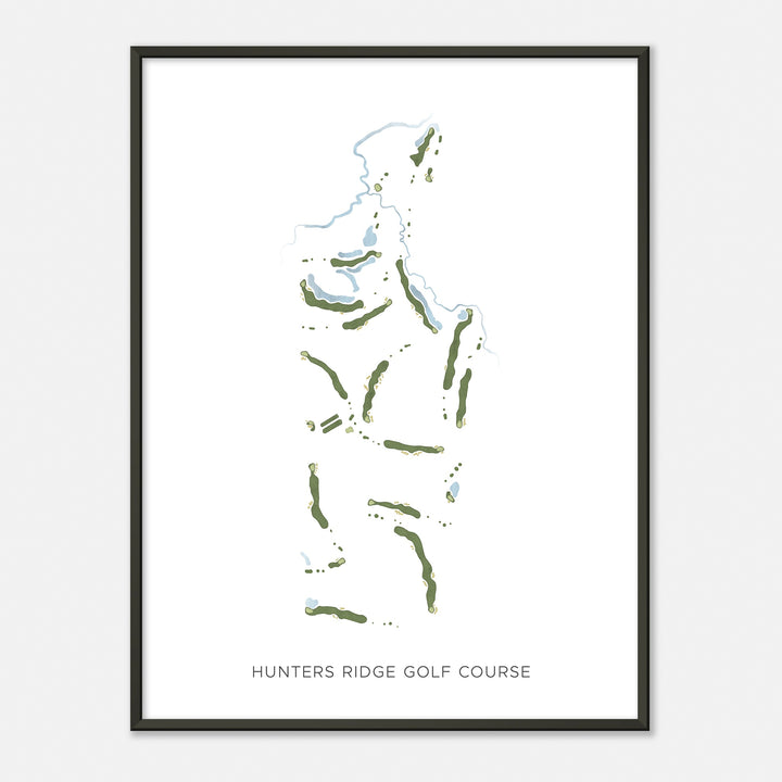 Print of Hunters Ridge Golf Course Modern Map