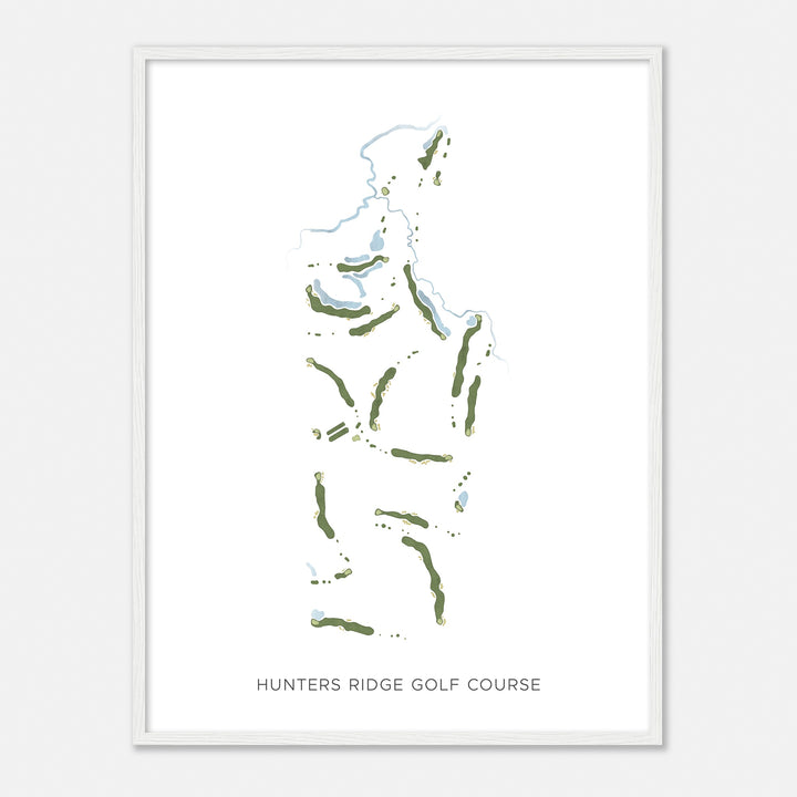 Print of Hunters Ridge Golf Course Modern Map