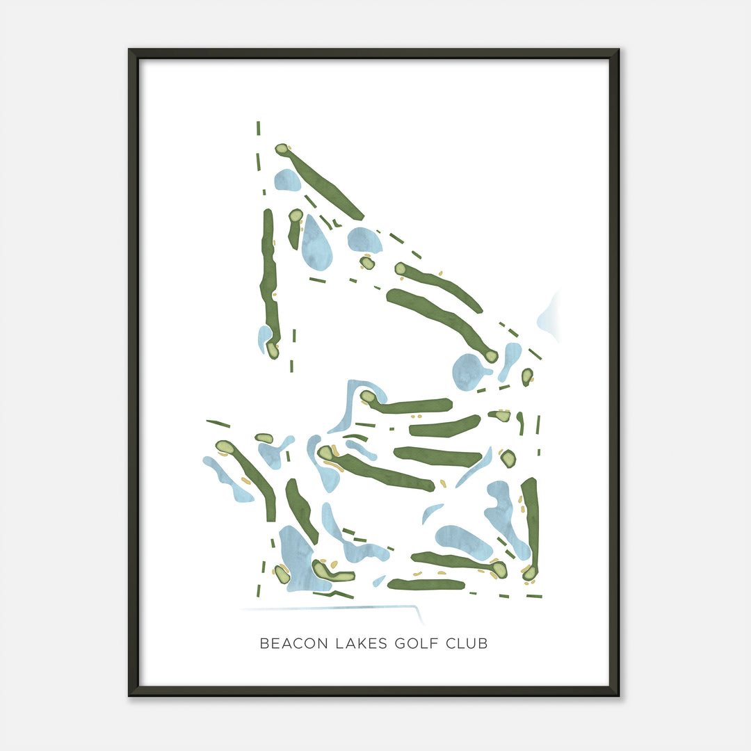 Print of Beacon Lakes Golf Club Modern Map