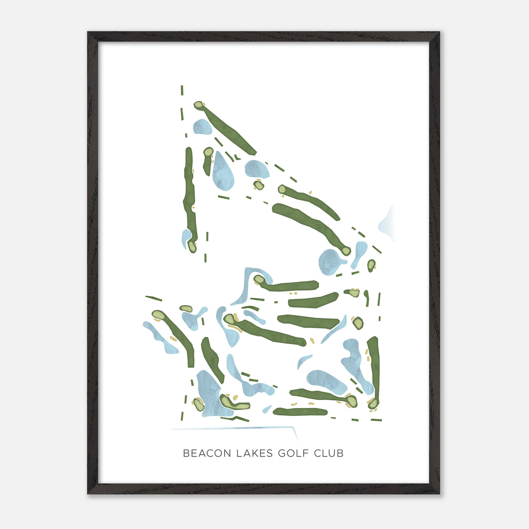 Print of Beacon Lakes Golf Club Modern Map