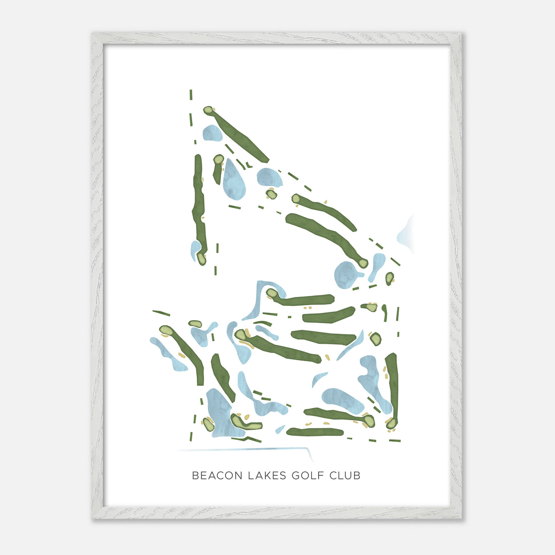 Print of Beacon Lakes Golf Club Modern Map
