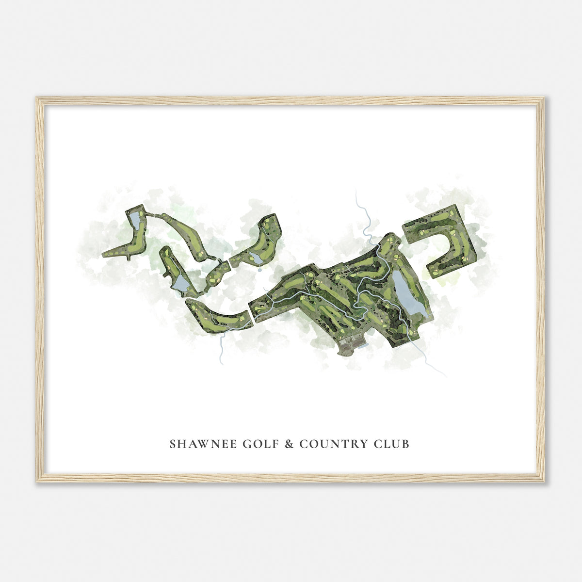 Print of Shawnee Golf & Country Club Classic Map