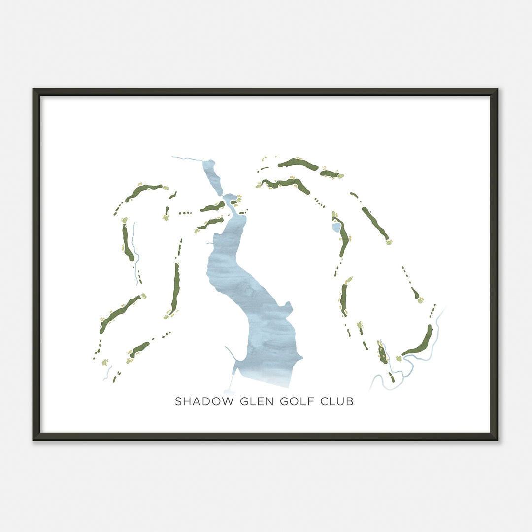 Print of Shadow Glen Golf Club Modern Map