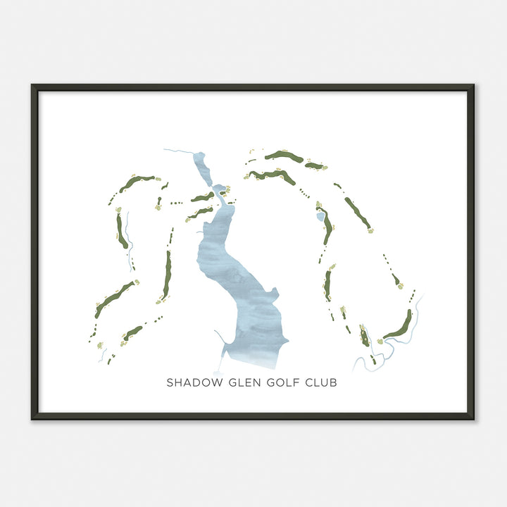 Print of Shadow Glen Golf Club Modern Map