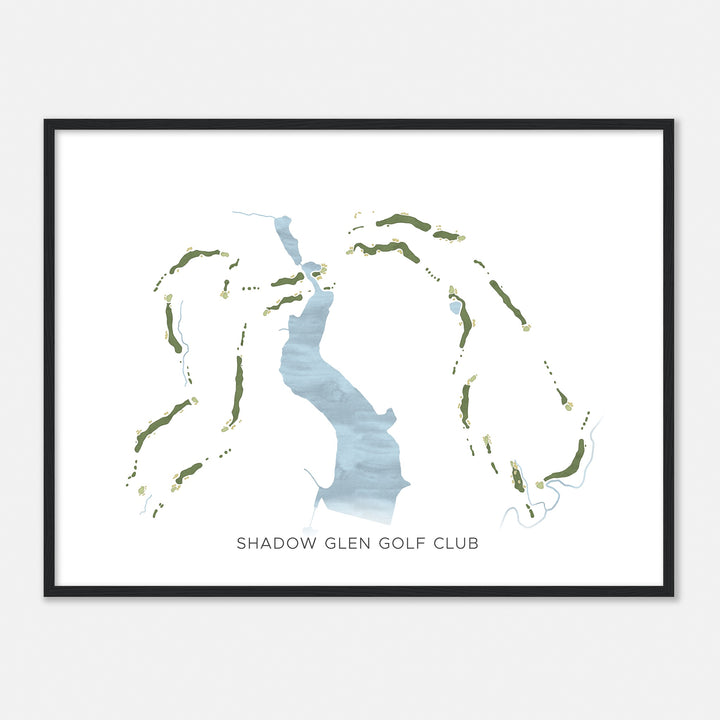 Print of Shadow Glen Golf Club Modern Map
