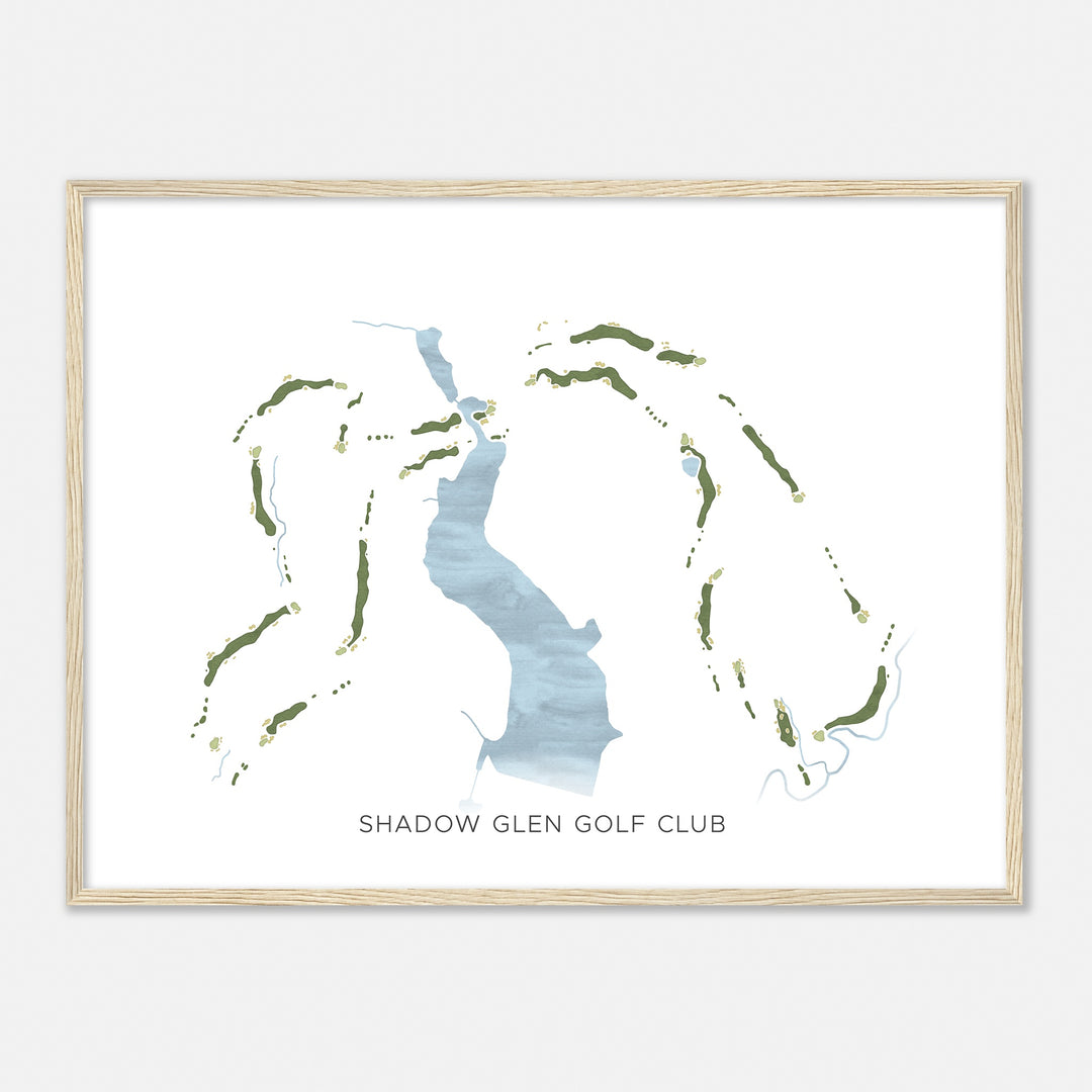 Print of Shadow Glen Golf Club Modern Map