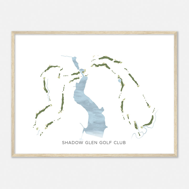 Print of Shadow Glen Golf Club Modern Map