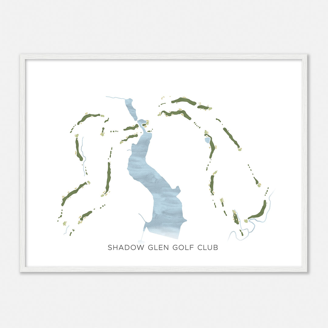 Print of Shadow Glen Golf Club Modern Map