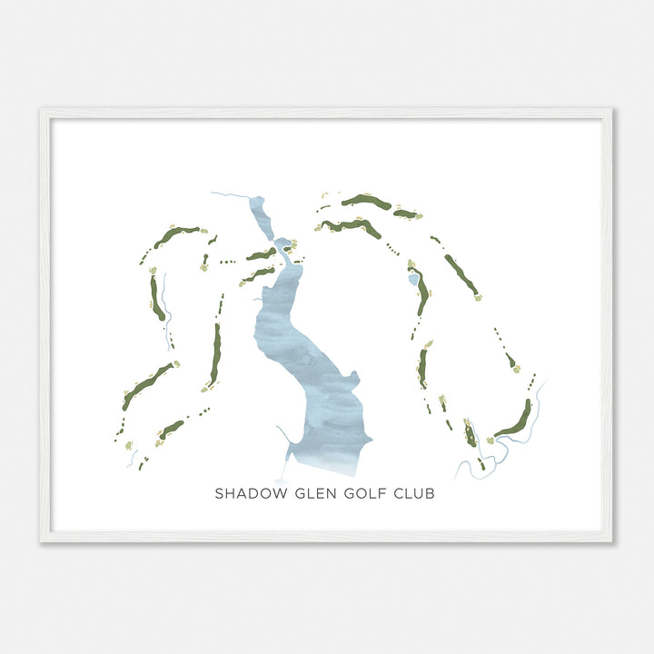 Print of Shadow Glen Golf Club Modern Map