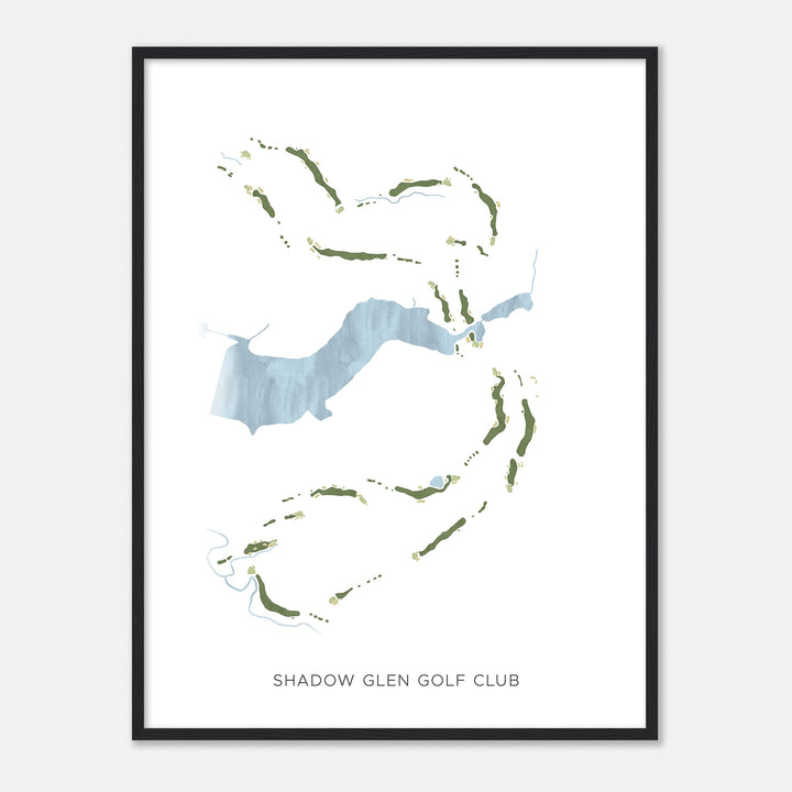 Print of Shadow Glen Golf Club Modern Map