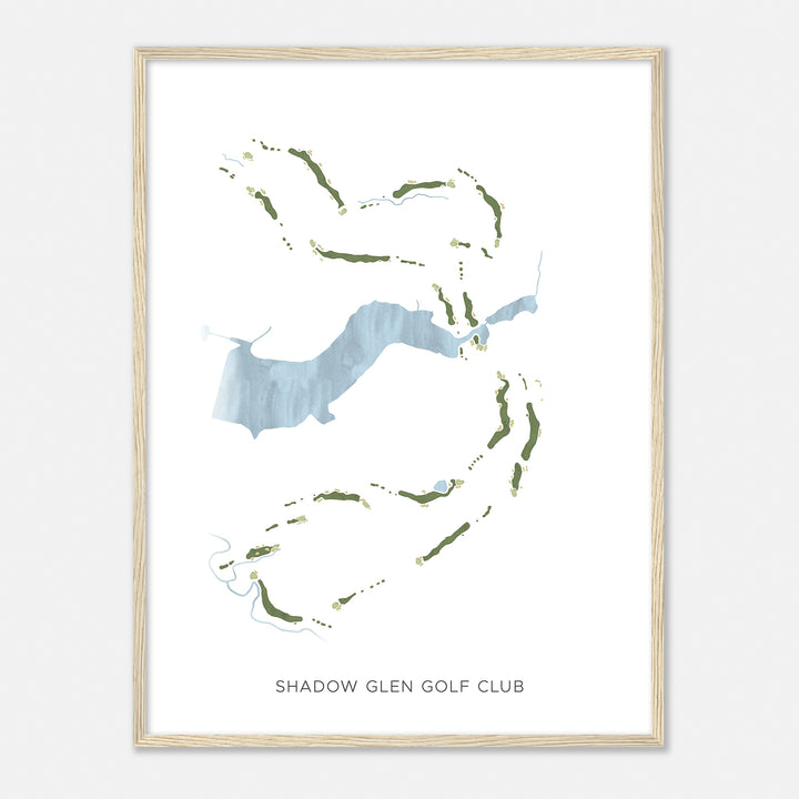 Print of Shadow Glen Golf Club Modern Map