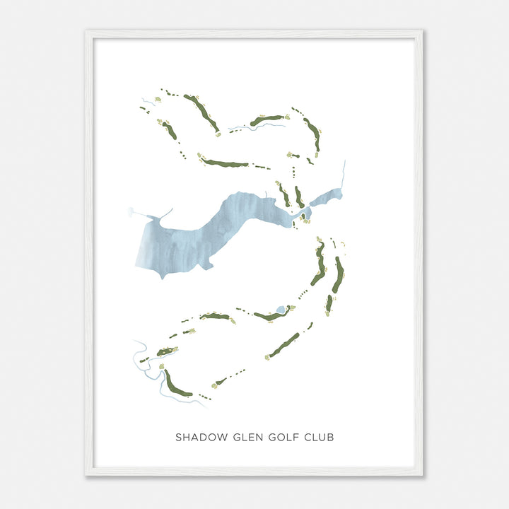 Print of Shadow Glen Golf Club Modern Map