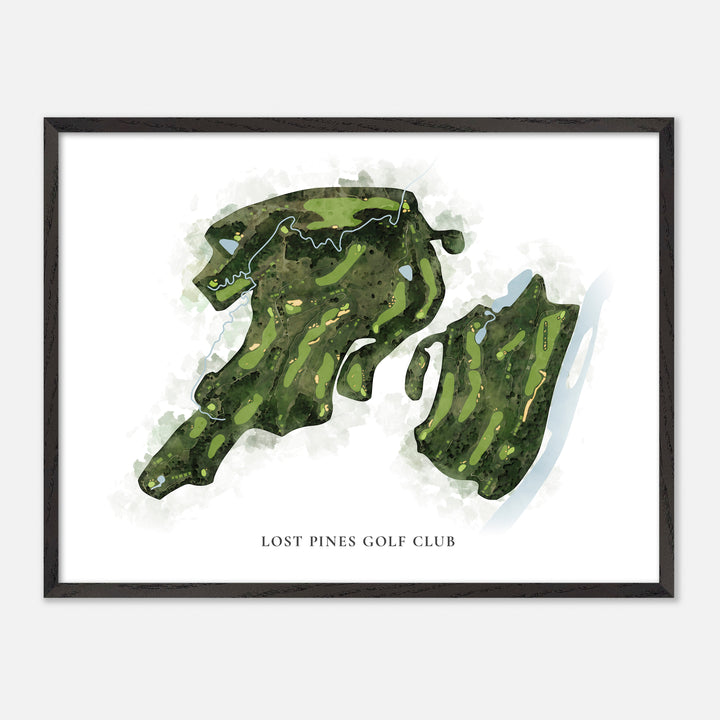 Print of Lost Pines Golf Club Classic Map