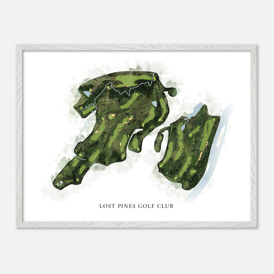 Print of Lost Pines Golf Club Classic Map