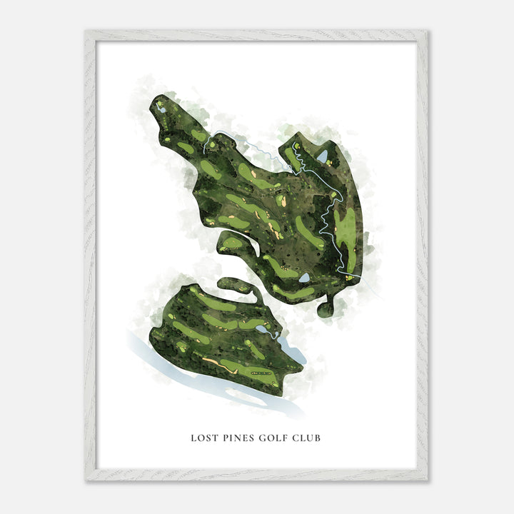 Print of Lost Pines Golf Club Classic Map