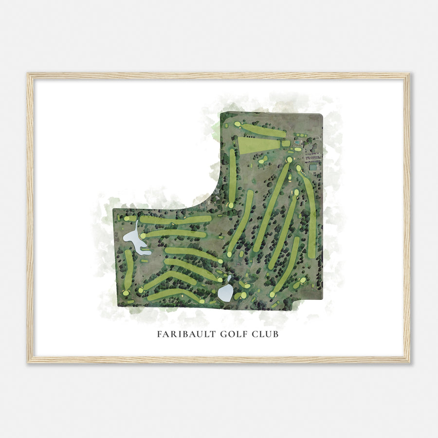 Print of Faribault Golf Club Classic Map