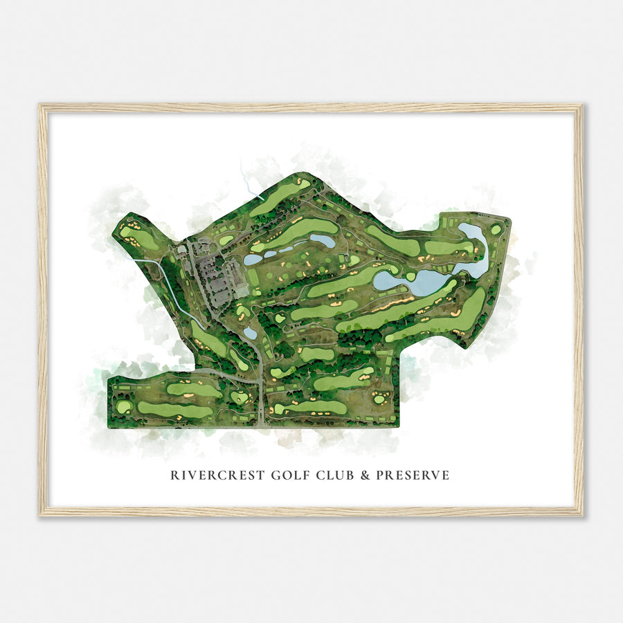 Print of Rivercrest Golf Club & Preserve Classic Map