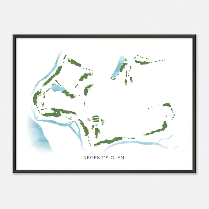 Print of Regent'S Glen Modern Map